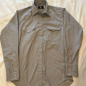 Classic Gray Button-Down Shirt